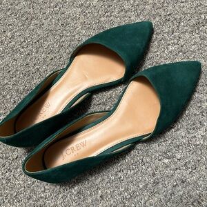 J. Crew Women's Emerald Suede Loafers